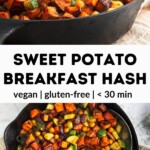 sweet potato breakfast hash Pinterest pin