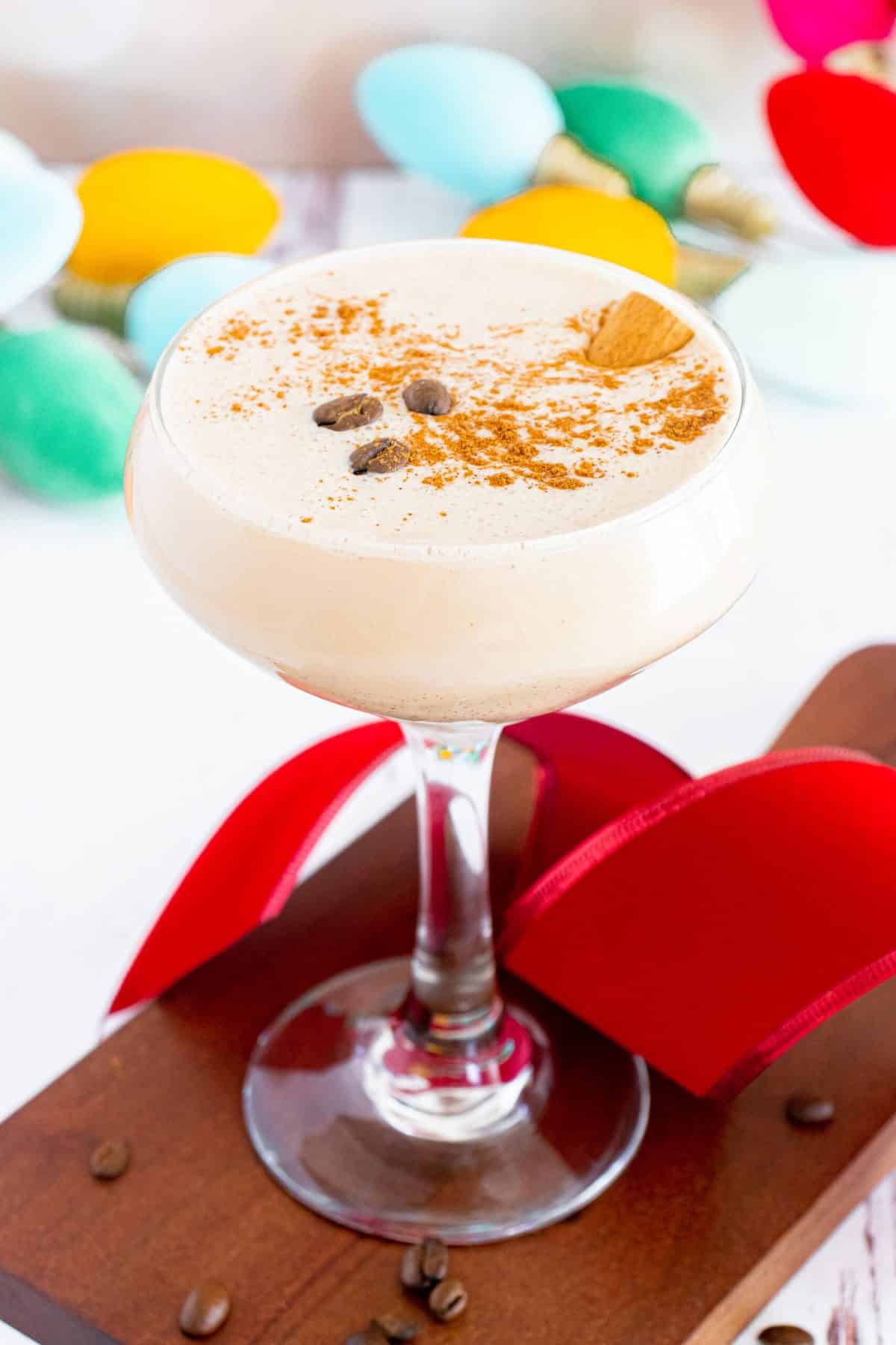 Creamy Vegan Eggnog Espresso Martini