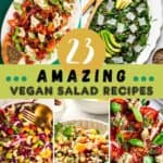 vegan salad recipes Pinterest pin